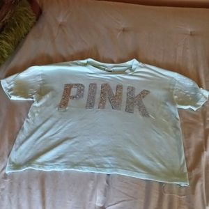 Mint green, sequined shirt